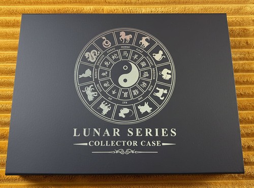 Lunar silver coin storage - silver, box